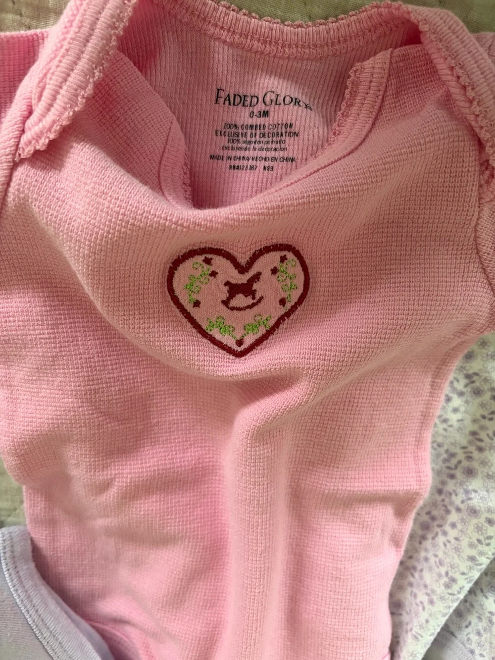 Baby Girl Newborn/0-3 Month Clothing Lot 11 Pieces Hats Bodysuits 100% Cotton